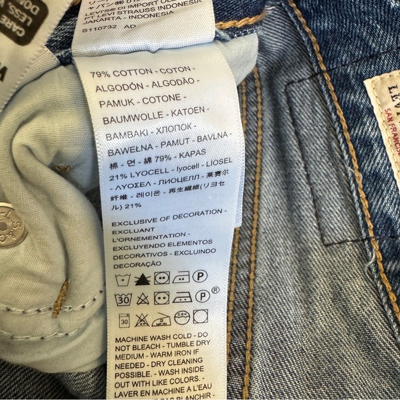 Levi’s Baggy Dad Jeans, Size 27 - Picture 4 of 4